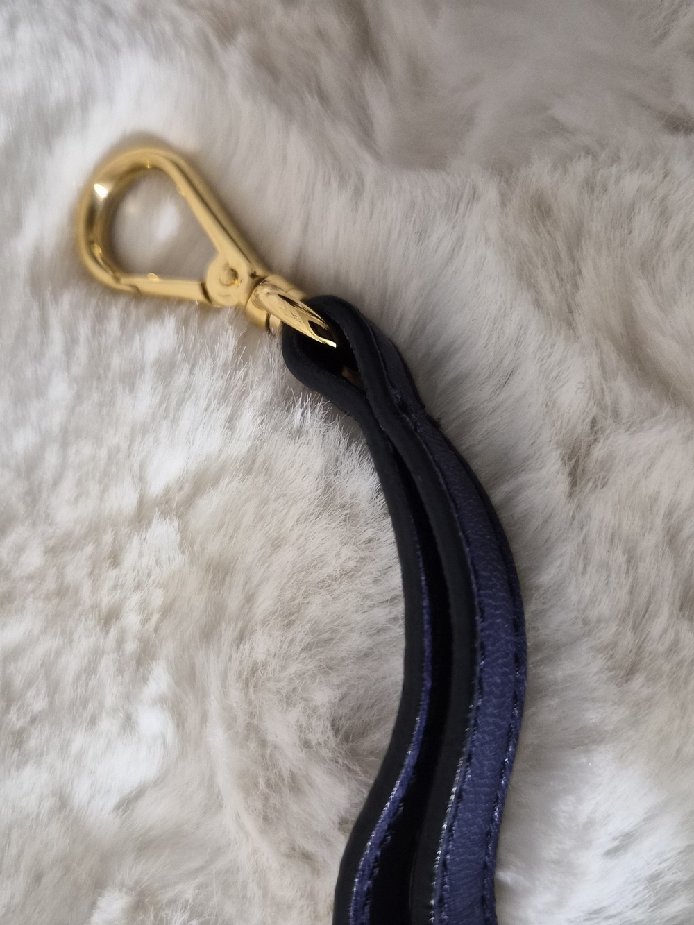 Miu Miu Navy Leather Wristlet Clutch - Picture 6 of 11